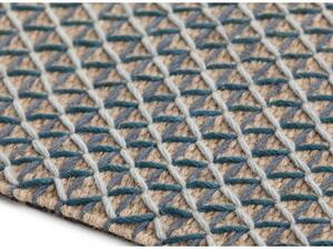 Tappeto Raw Blu Naturale Geometrico 200x300 cm