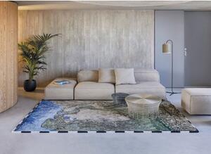Tappeto Plastic Rivers Indus Blu Verde Astratto 200x300 cm