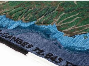 Tappeto Plastic Rivers Ganges Verde Marrone Astratto 300x400 cm