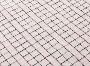 Tappeto Reti Bianco Nero Geometrico 198x300 cm