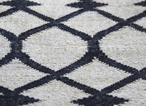 Tappeto Rodas Nero Beige Geometrico 170x240 cm