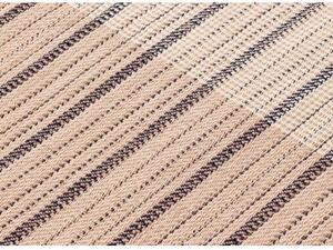 Tappeto Reversible Rosa Beige Geometrico 200x300 cm