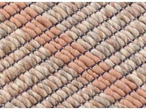 Tappeto Reversible Rosa Beige Geometrico 200x300 cm