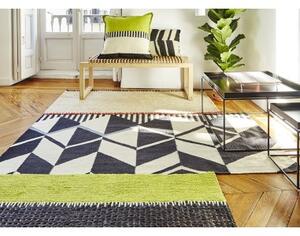 Tappeto Rustic Chic Geo Verde Nero Geometrico 200x250 cm