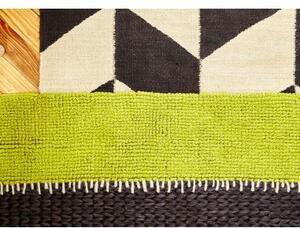 Tappeto Rustic Chic Geo Verde Nero Geometrico 200x250 cm