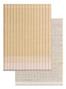 Tappeto Reversible Giallo Grigio Geometrico 200x300 cm