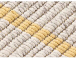 Tappeto Reversible Giallo Grigio Geometrico 200x300 cm