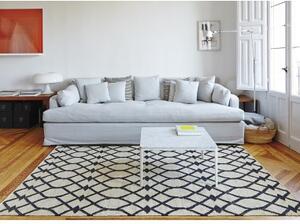 Tappeto Rodas Nero Beige Geometrico 170x240 cm