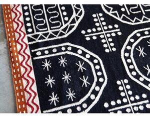 Tappeto Tasili Nero Bianco Geometrico 170x240 cm