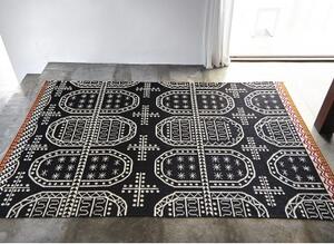Tappeto Tasili Nero Bianco Geometrico 170x240 cm