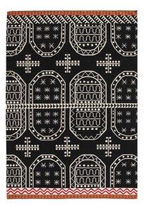Tappeto Tasili Nero Bianco Geometrico 170x240 cm
