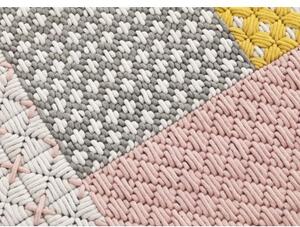 Tappeto Silai Rosa Giallo Geometrico 200x312 cm