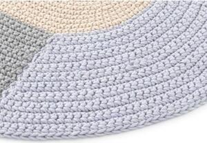 Tappeto The Crochet Collection Mono Beige Giallo Geometrico 180x100 cm