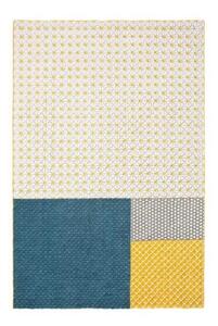 Tappeto Silai Blu Giallo Geometrico 200x312 cm