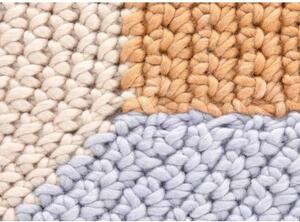Tappeto The Crochet Collection Mono Beige Giallo Geometrico 180x100 cm