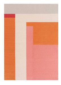 Tappeto Weave Meeting Point Arancione Rosa Geometrico 200x300 cm