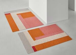 Tappeto Weave Meeting Point Arancione Rosa Geometrico 200x300 cm