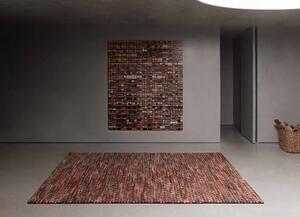 Tappeto Varese Rosso Multicolore Tinta Unita 170x240 cm