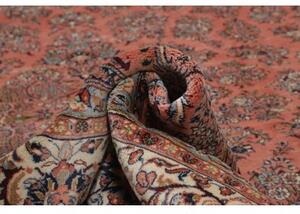 Tappeto Sarough Medaglione Floreale Corallo Avorio 338x486 Cm