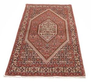 Tappeto Bidjar Stilizzato Rosso Mattone Avorio 110x166 Cm