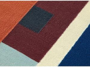 Tappeto Zoe Sool Blu Arancione Geometrico 220x300 cm
