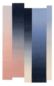 Tappeto Ascense Blu Rosa Geometrico 200x320 cm
