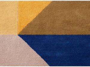 Tappeto Zoe Kubb Blu Arancione Geometrico 260x300 cm