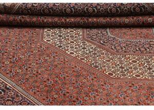Tappeto Bidjar Medaglione Rosso Mattone Blu Scuro 295x388 Cm