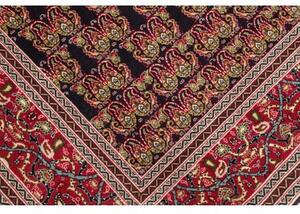 Tappeto Tabriz 50 Raj Stilizzato Blu Scuro Rosso 160x212 Cm