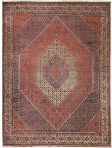 Tappeto Bidjar Medaglione Rosso Mattone Blu Scuro 295x388 Cm