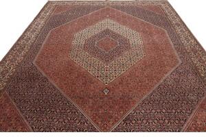 Tappeto Bidjar Medaglione Rosso Mattone Blu Scuro 295x388 Cm