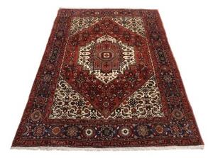 Tappeto Gholtugh Stilizzato Rosso Mattone Blu Scuro 125x188 Cm