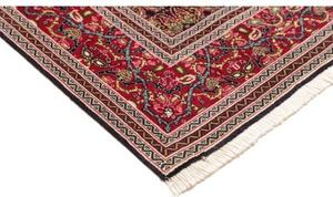 Tappeto Tabriz 50 Raj Stilizzato Blu Scuro Rosso 160x212 Cm