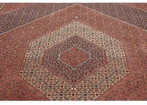 Tappeto Bidjar Medaglione Rosso Mattone Blu Scuro 295x388 Cm