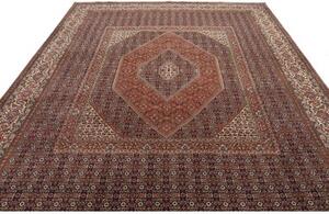 Tappeto Bidjar Stilizzato Rosso Ruggine Blu Scuro 294x395 Cm