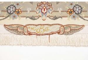 Tappeto Tabriz 70 Raj Medaglione Floreale Avorio Corallo 196x311 Cm