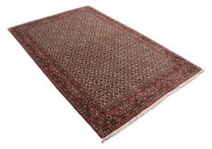 Tappeto Bidjar Stilizzato Avorio Rosso 138x216 Cm