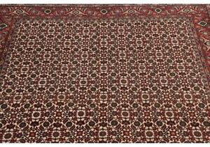 Tappeto Bidjar Stilizzato Avorio Rosso 138x216 Cm