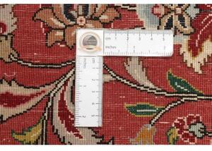 Tappeto Ghom Floreale Rosso Ruggine Nero Corsia 68x312 Cm