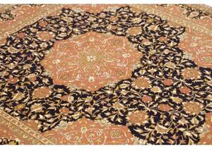 Tappeto Ilaam Medaglione Floreale Rosa Antico Nero 139x217 Cm