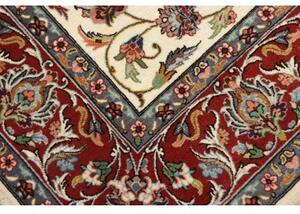 Tappeto Ilaam Floreale Avorio Rosso 133x213 Cm
