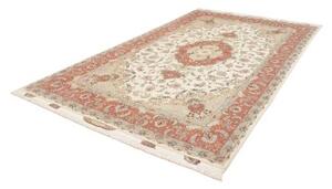 Tappeto Tabriz 70 Raj Medaglione Floreale Avorio Corallo 196x311 Cm