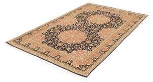 Tappeto Ilaam Medaglione Floreale Rosa Antico Nero 139x217 Cm