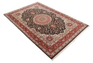 Tappeto Ilaam Medaglione Floreale Rosso Blu Scuro 137x209 Cm