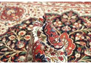 Tappeto Ilaam Medaglione Floreale Rosso Blu Scuro 137x209 Cm
