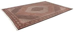 Tappeto Bidjar Con Seta Stilizzato Rosso Ruggine Beige 256x355 Cm