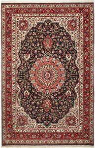 Tappeto Ilaam Medaglione Floreale Rosso Blu Scuro 137x209 Cm