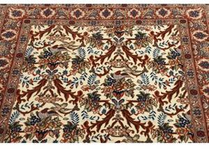 Tappeto Ilaam Floreale Avorio Rosso Mattone 105x156 Cm