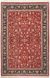 Tappeto Ilaam Floreale Rosso Mattone Blu Scuro 103x155 Cm