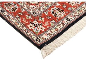 Tappeto Ilaam Medaglione Floreale Nero Rosso 110x160 Cm